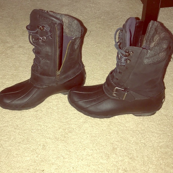 sperry mid calf boots